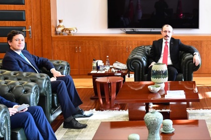 Среща на посланик Чолаков с Мехмет Муш, министър на търговията на Турция